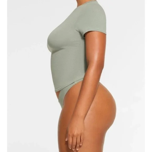 Skims Cotton Jersey T-Shirt AP-TSH-0638 Mineral Small - Picture 3 of 5